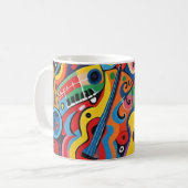 Musik ist Kunst Kaffeetasse (Vorderseite Links)
