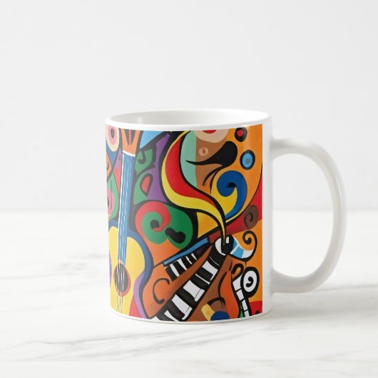 Musik ist Kunst Kaffeetasse (Rechts)