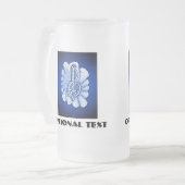 Musik ist Kunst Mattglas Bierglas (Vorderseite Links)