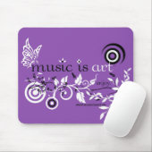 Musik ist Kunst Mousepad (Mit Mouse)