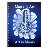 Musik ist Kunst Notizblock (Vorderseite)