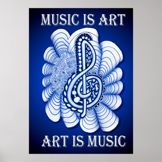 Musik ist Kunst Poster (Vorne)