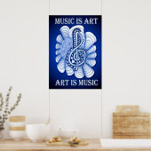Musik ist Kunst Poster (Küche)