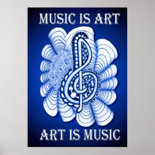 Musik ist Kunst Poster