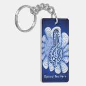 Musik ist Kunst Schlüsselanhänger (Vorderseite links)