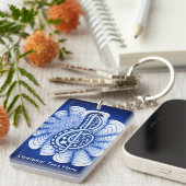 Musik ist Kunst Schlüsselanhänger (Vorderseite rechts)