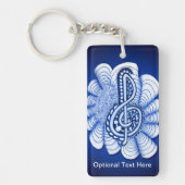 Musik ist Kunst Schlüsselanhänger (Vorderseite)