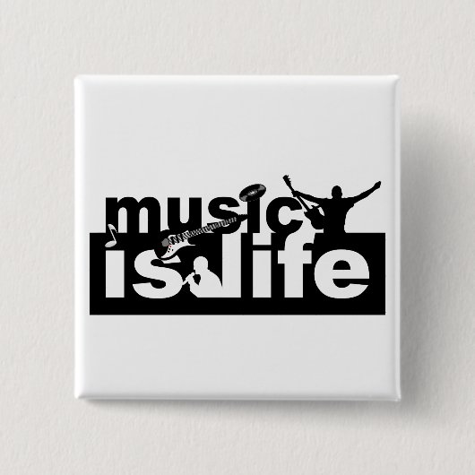 Musik ist Leben - anpassen! Button (Vorderseite)
