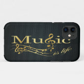 Musik ist Leben Case-Mate iPhone Hülle (Rückseite (Horizontal))