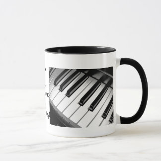 Musik ist Leben-Doppelbild-Wecker-Tasse Tasse