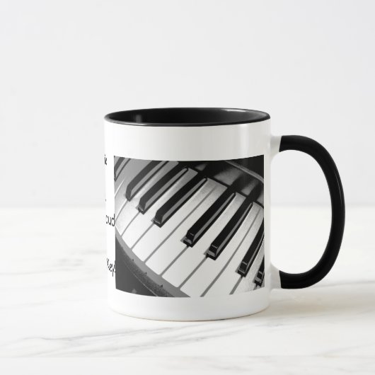Musik ist Leben-Doppelbild-Wecker-Tasse Tasse (Rechts)