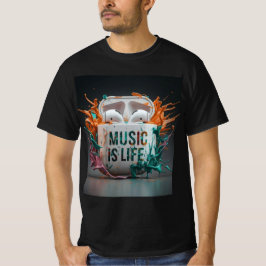 Musik ist Leben - farbenfrohe Luftblasen T-Shirt