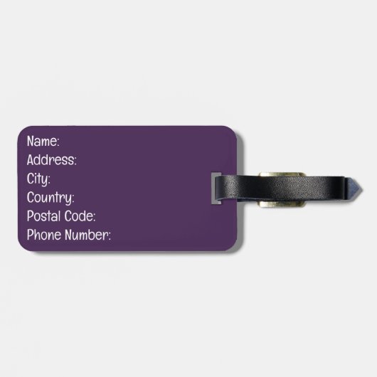 Musik ist Leben Gepäckanhänger (Rückseite horizontal)