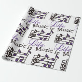 Musik ist Leben Geschenkpapier (Ungerollt)