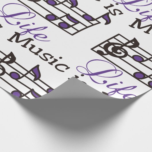 Musik ist Leben Geschenkpapier (Ecke)
