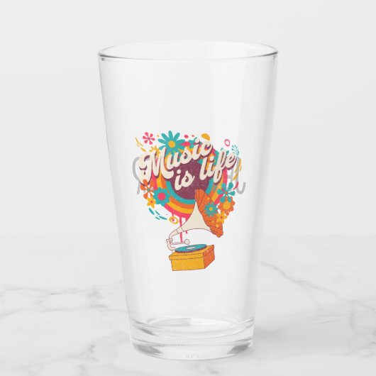 Musik ist Leben Glas (Vorderseite)
