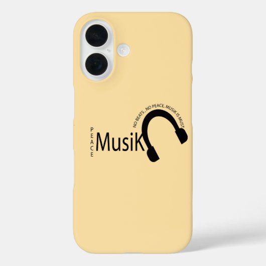 Musik ist Leben - iPhone-Hülle für Musikliebhaber Case-Mate iPhone Hülle (Rückseite)