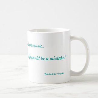 Musik ist Leben Kaffeetasse