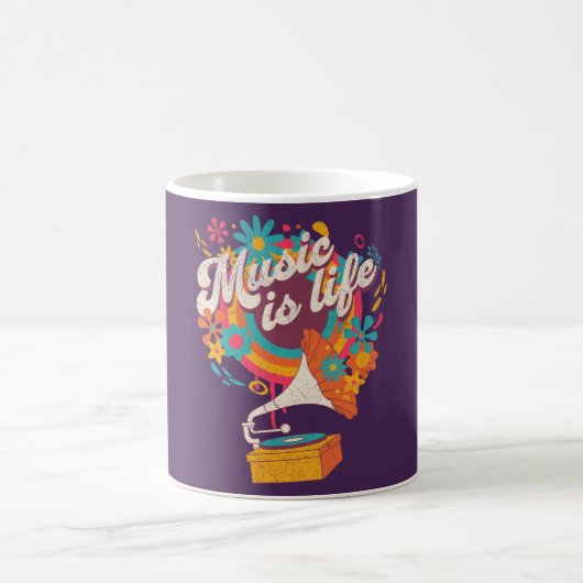 Musik ist Leben Kaffeetasse (Mittel)