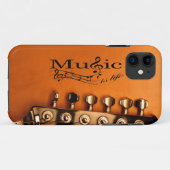 Musik ist Leben mit Gitarrenmaschine Case-Mate iPhone Hülle (Rückseite (Horizontal))