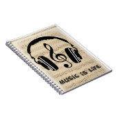 Musik ist Leben Notizblock (Rechte Seite)