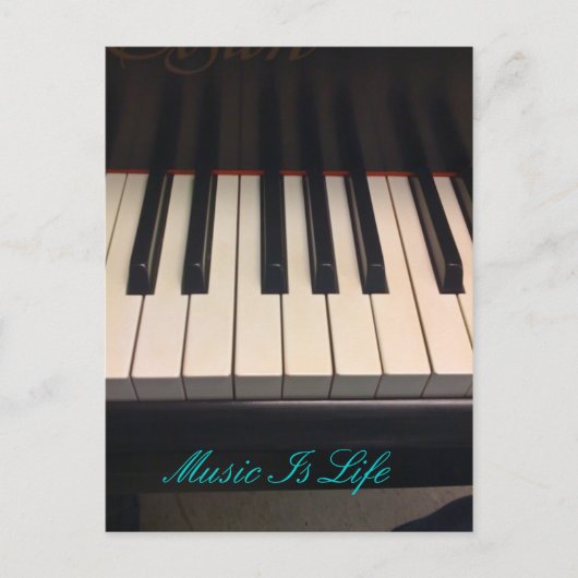 Musik ist Leben Postkarte (Vorderseite)