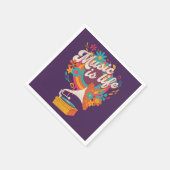 Musik ist Leben Serviette (Ecke)