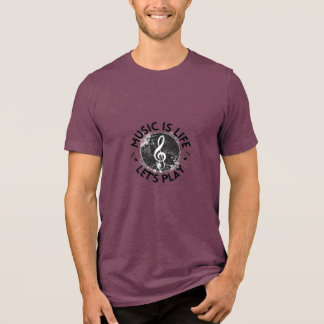 Musik ist Leben T-Shirt Tri-Blend Shirt