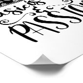 Musik ist Leben und Leidenschaft Poster (Ecke)