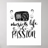Musik ist Leben und Leidenschaft Poster (Vorne)