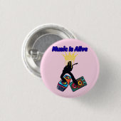Musik ist lebendig button (Vorne & Hinten)