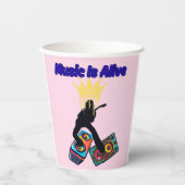 Musik ist lebendig pappbecher (Vorderseite)