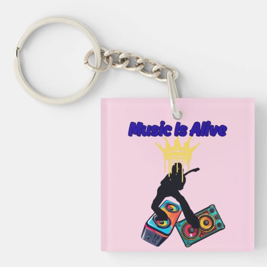Musik ist lebendig schlüsselanhänger (Vorderseite)