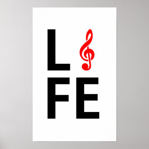 Musik ist Lebensbild. Poster