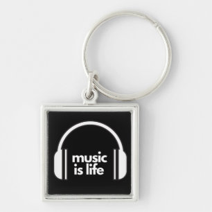 Musik ist Lebenskeyring Schlüsselanhänger