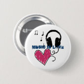 Musik ist Liebe Button (Vorne & Hinten)
