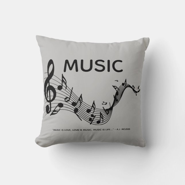 Musik ist Liebe Kissen (Vorderseite)