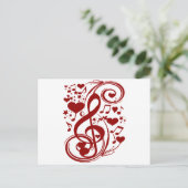 Musik ist Liebe_ Postkarte (Stehend Vorderseite)