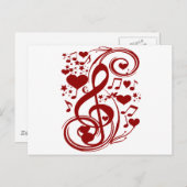 Musik ist Liebe_ Postkarte (Vorne/Hinten)