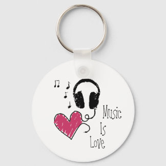 Musik ist Liebe Schlüsselanhänger