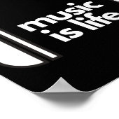 Musik ist Life Poster (Ecke)