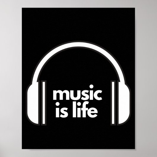 Musik ist Life Poster (Vorne)