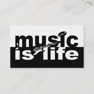Musik ist Life Visitenkarte - anpassen!