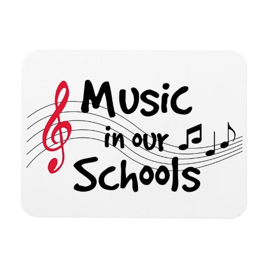 Musik ist magnetisch-flexibles Magnet (Horizontal)