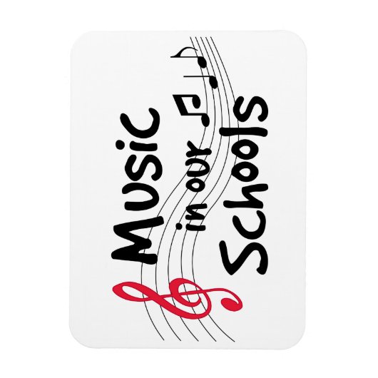 Musik ist magnetisch-flexibles Magnet (Vertikal)