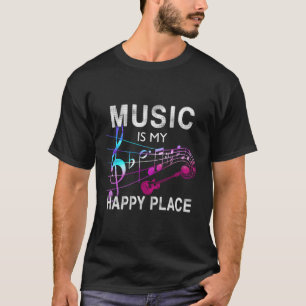 Musik ist mein glücklicher Ort, der Musik Inspirie T-Shirt