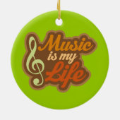 Musik ist mein keramik ornament (Hinten)