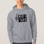 Musik ist mein Leben 2 Hoodie (Vorderseite)