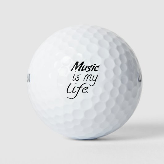 Musik ist mein Leben Golfball (Vorderseite)