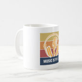 Musik ist mein Leben Kaffeetasse (Vorderseite Links)